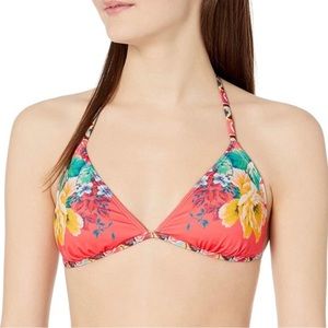 Hobie Petal Pusher Floral Print Triangle Bikini Top